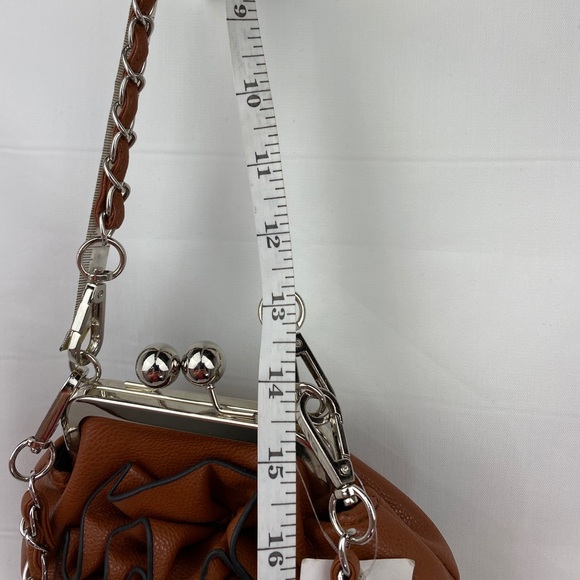 NWT Flower Rose Clutch Shoulder Hand Bag Purse - Picture 15 of 16